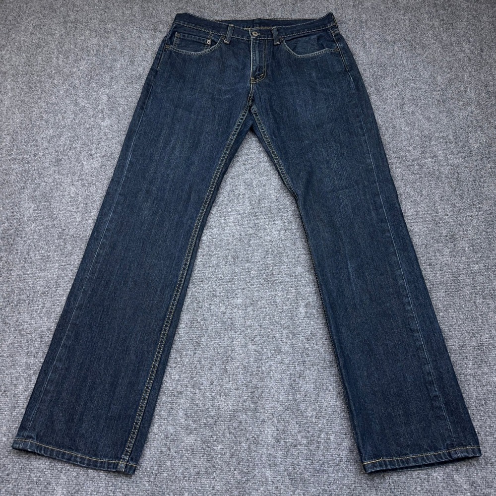 Levi's 559 Relaxed Straight Jeans Mens 32x34 Dark Indigo Tumbled Rigid Denim
